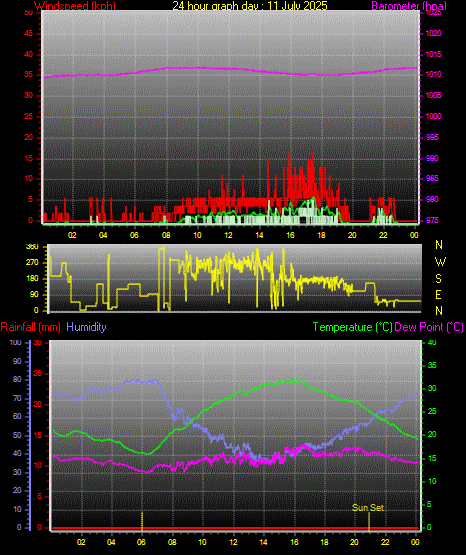 24 Hour Graph for Day 11