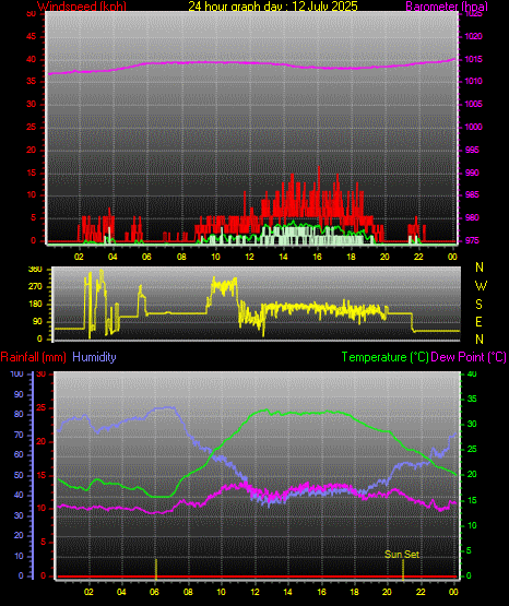 24 Hour Graph for Day 12