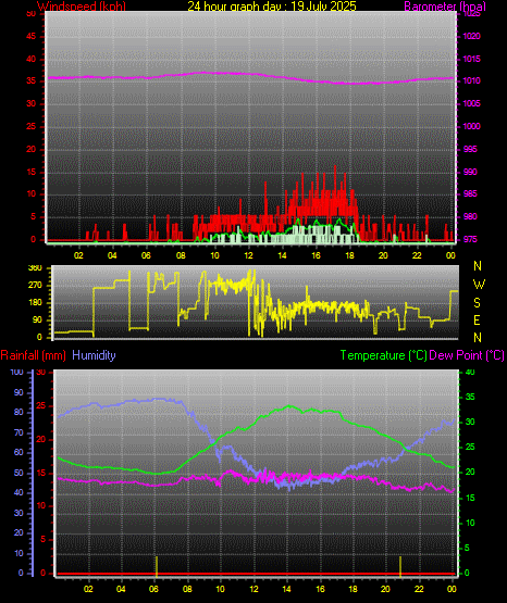 24 Hour Graph for Day 19
