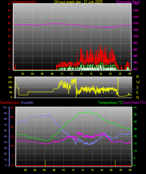 24 Hour Graph for Day 21