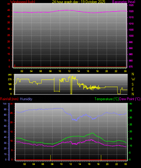 24 Hour Graph for Day 19