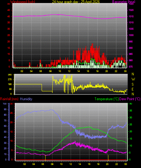 24 Hour Graph for Day 25