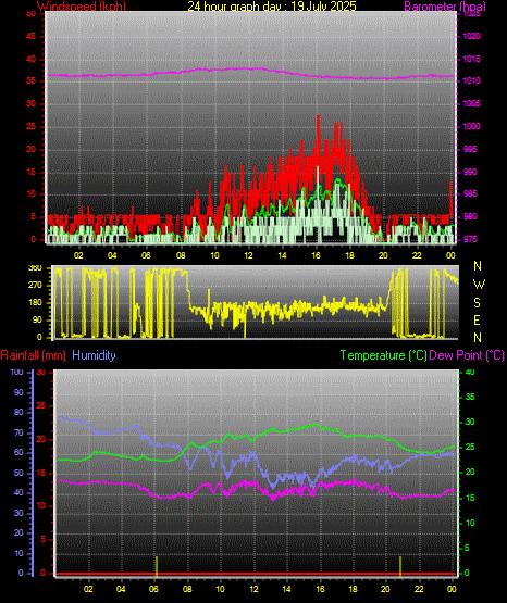 24 Hour Graph for Day 19