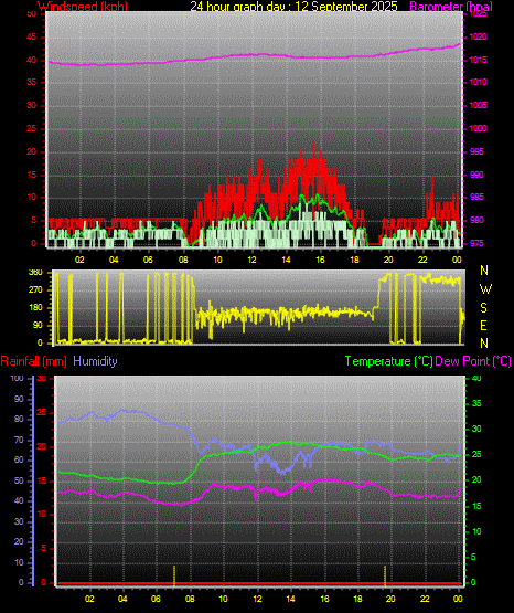 24 Hour Graph for Day 12