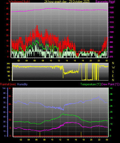 24 Hour Graph for Day 29 24 Hour Graph for Day 29