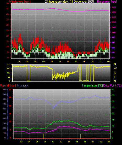24 Hour Graph for Day 11