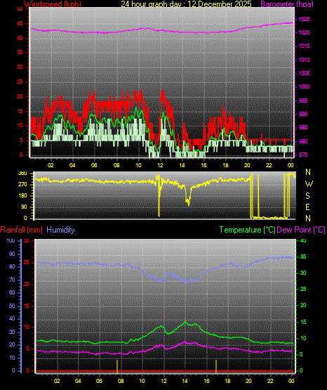 24 Hour Graph for Day 12
