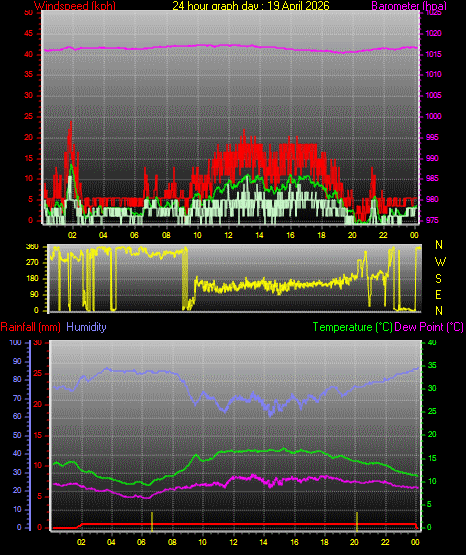 24 Hour Graph for Day 19