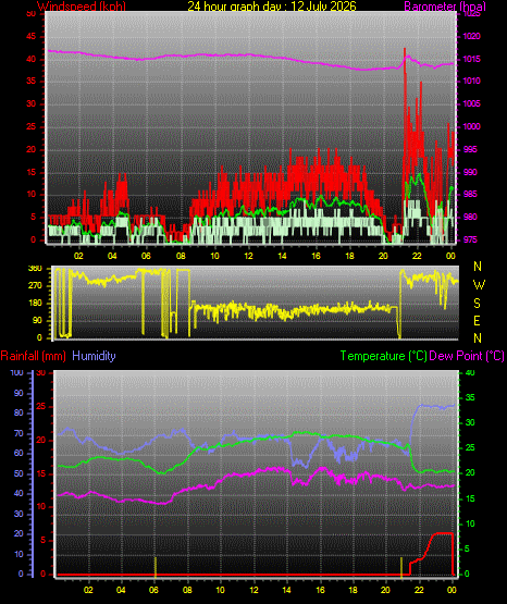24 Hour Graph for Day 12