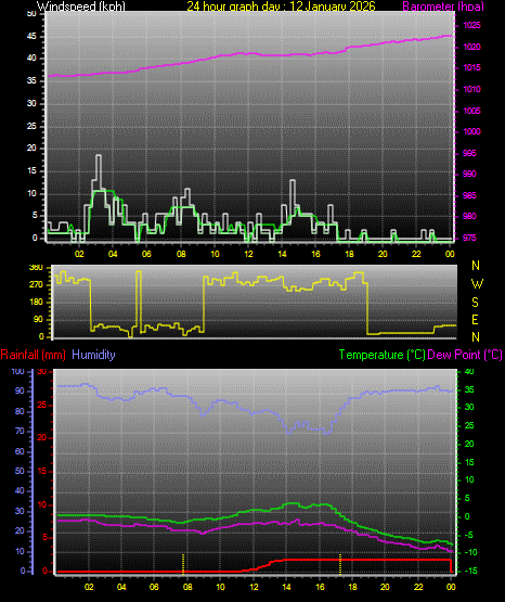 24 Hour Graph for Day 12