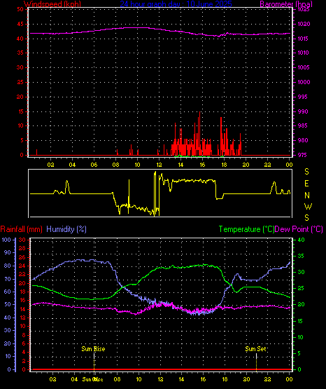 24 Hour Graph for Day 10