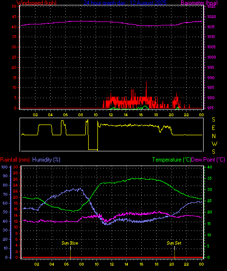 24 Hour Graph for Day 12