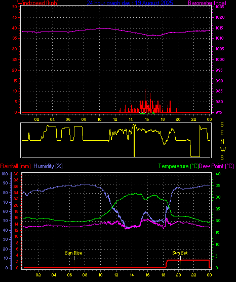 24 Hour Graph for Day 19