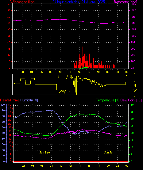 24 Hour Graph for Day 21