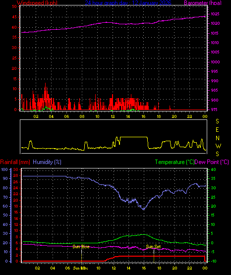 24 Hour Graph for Day 12