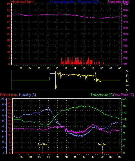 24 Hour Graph for Day 25