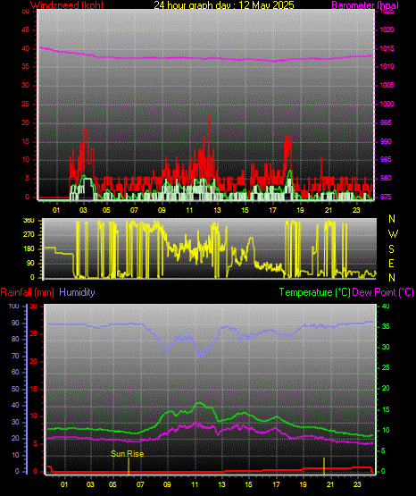 24 Hour Graph for Day 12
