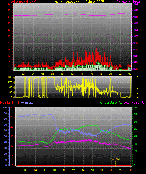 24 Hour Graph for Day 12