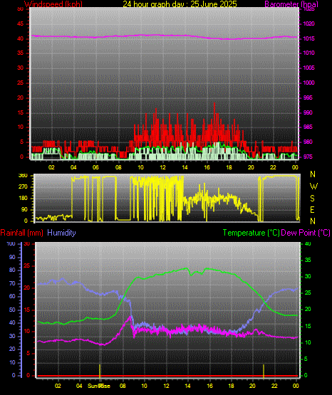 24 Hour Graph for Day 25