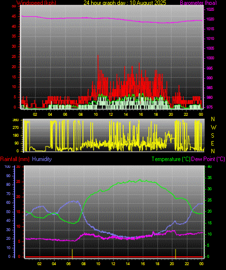 24 Hour Graph for Day 10