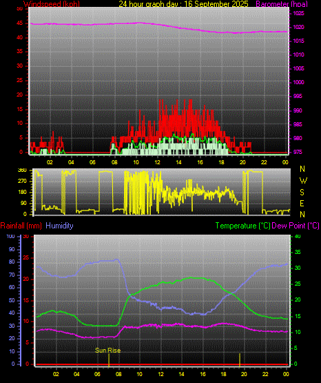24 Hour Graph for Day 16