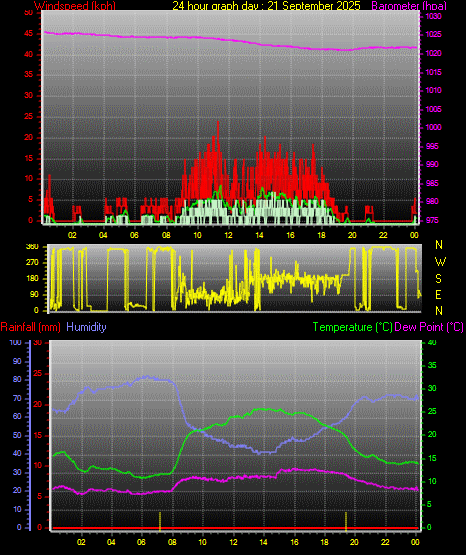 24 Hour Graph for Day 21