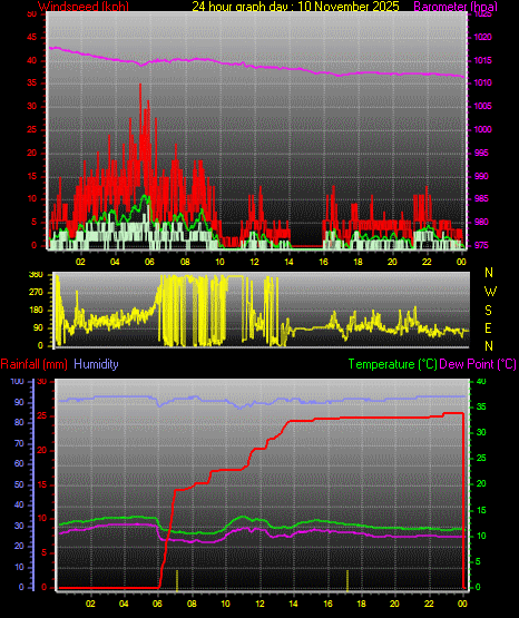 24 Hour Graph for Day 10