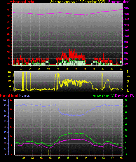 24 Hour Graph for Day 12