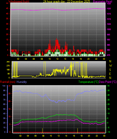24 Hour Graph for Day 22