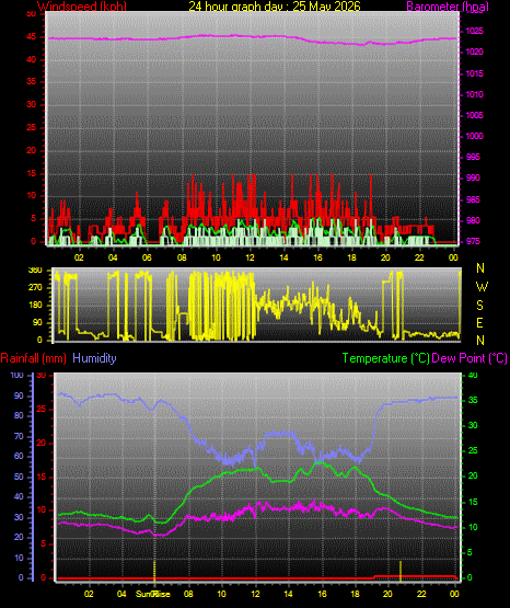 24 Hour Graph for Day 25