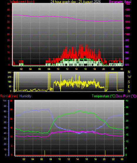 24 Hour Graph for Day 21