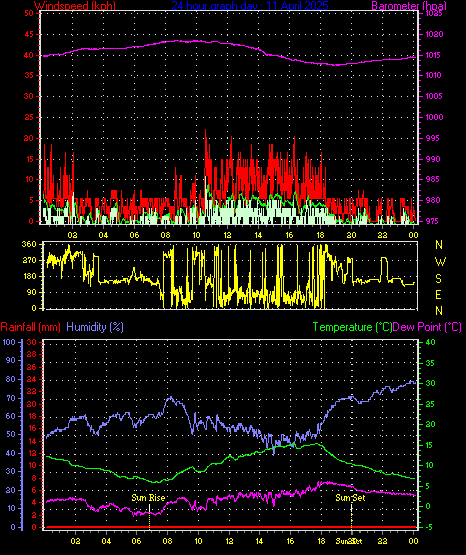 24 Hour Graph for Day 11