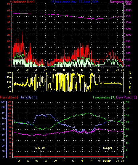 24 Hour Graph for Day 11