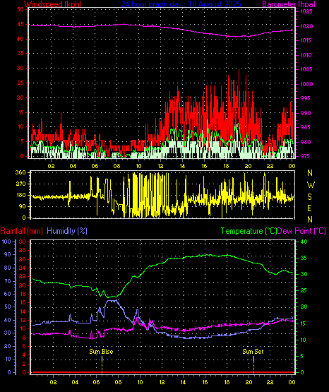 24 Hour Graph for Day 10
