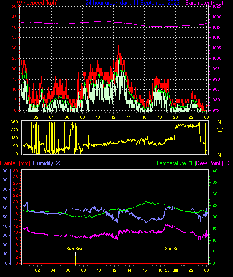 24 Hour Graph for Day 11