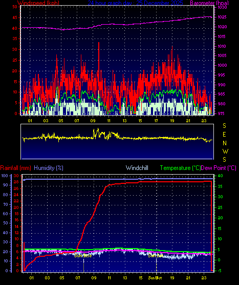 24 Hour Graph for Day 25