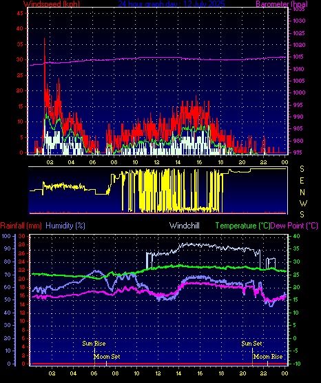 24 Hour Graph for Day 12