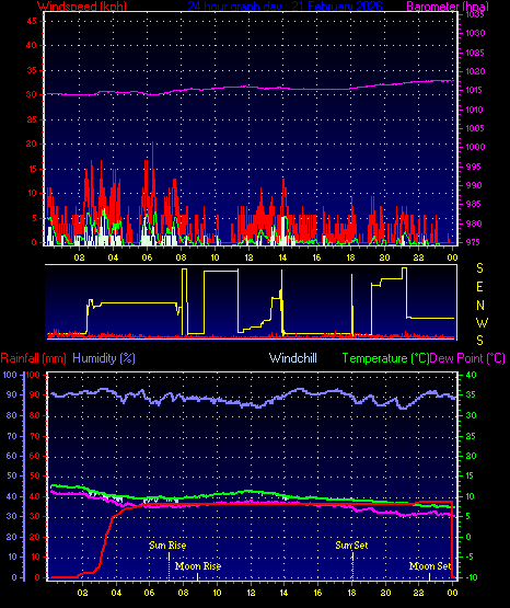 24 Hour Graph for Day 21