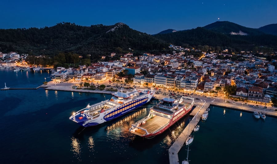 Πανοραμική θέα — Λιμένας, Θάσος