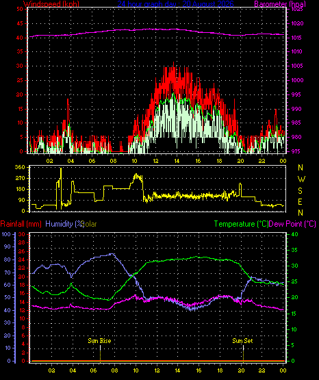 24 Hour Graph for Day 20