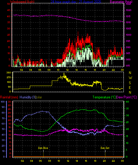 24 Hour Graph for Day 21